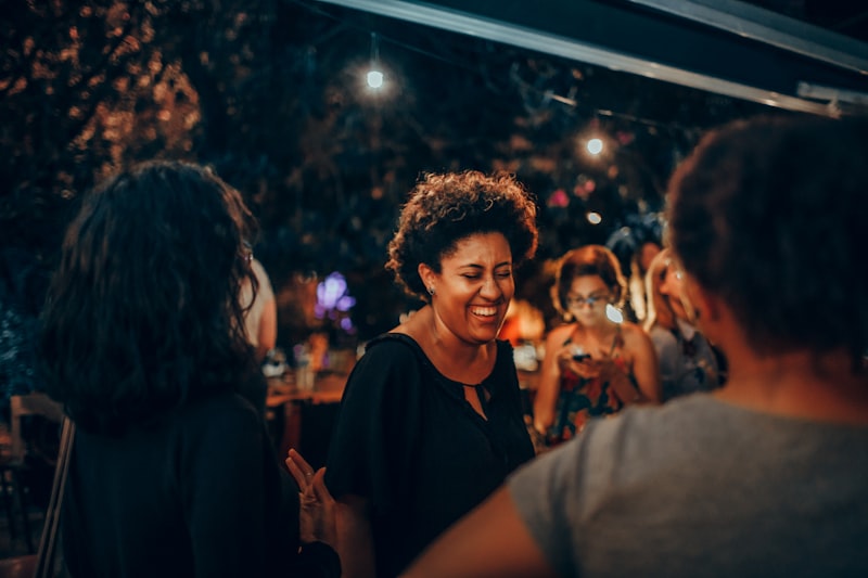 City streets at night